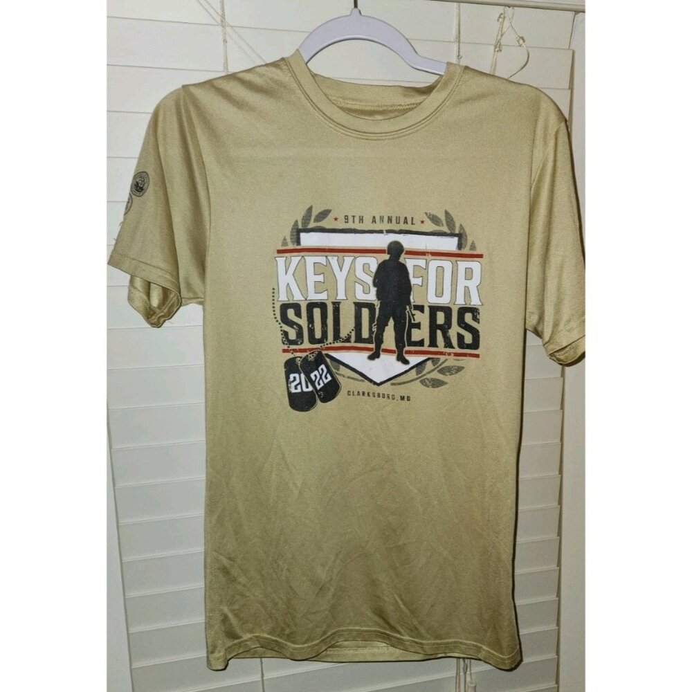 2022 9th annual KEYS FOR SOLDIERS tee shirt clarksburg maryland ADULT SMALL...B1